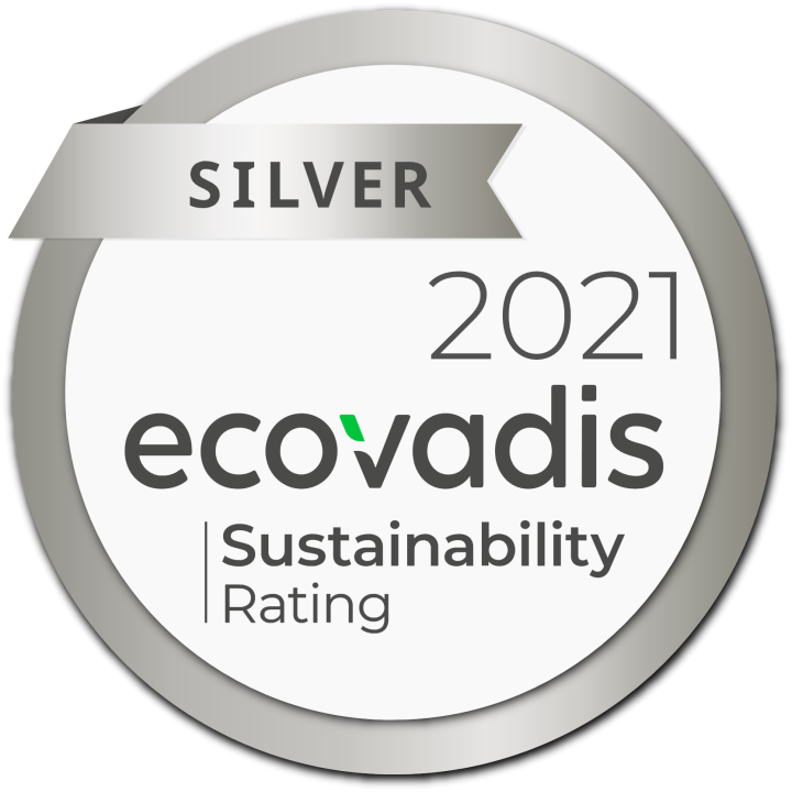 Silvermedalj ecovadis 2021